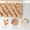 Costway 12 Tiles Wood Grain EVA Foam Floor Mats Interlocking w/Borders 24" Natural
